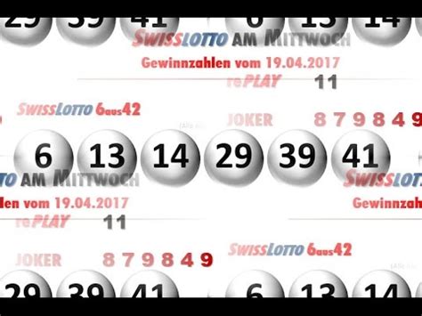 schweizer lottozahlen von mittwoch